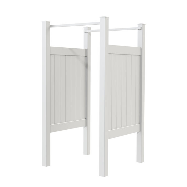 Barrette Outdoor Living 5 ft. H x 4 ft. W Vinyl Outdoor Shower Stall